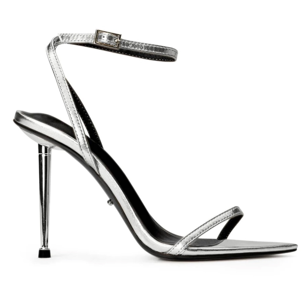 Tony Bianco Myra Silver Napa Metallic Heels🤍✨in box!!